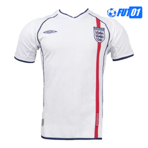 Camiseta Retro Inglaterra Home 2002 Blanco