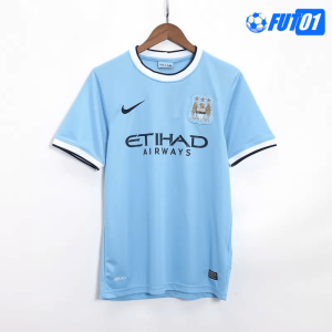 Camiseta Retro Manchester City Home 2013/14 Azul