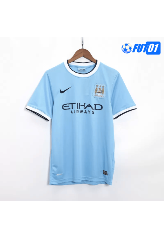 Camiseta Retro Manchester City Home 2013/14 Azul