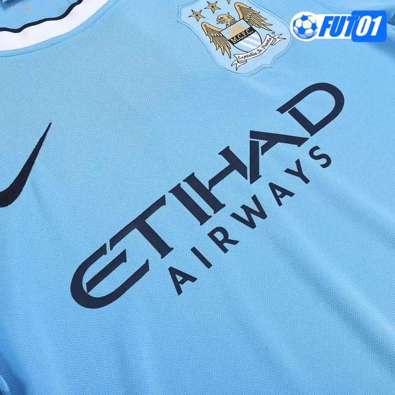 Camiseta Retro Manchester City Home 2013/14 Azul