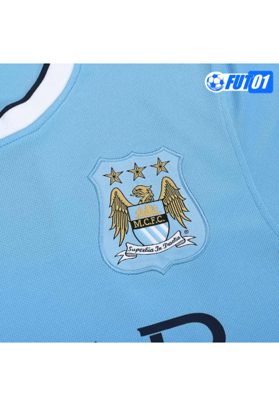 Camiseta Retro Manchester City Home 2013/14 Azul