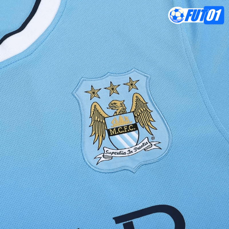 Camiseta Retro Manchester City Home 2013/14 Azul