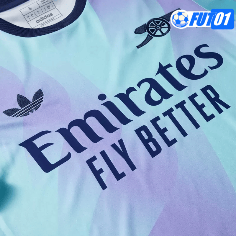 Camiseta Arsenal Third 2024/2025 Azul/Púrpura