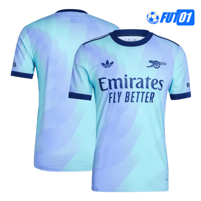 Camiseta Arsenal Third 2024/2025 Versión Jugador Azul/Púrpura