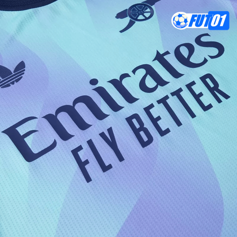 Camiseta Arsenal Third 2024/2025 Versión Jugador Azul/Púrpura