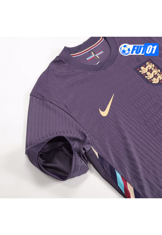 Camiseta Inglaterra Away 2024 Versión Jugador Azul Marino