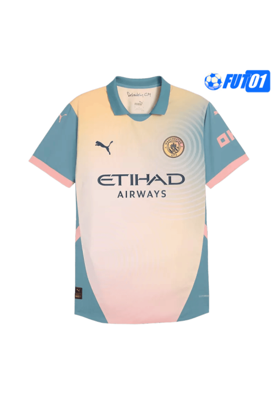Camiseta Manchester City 4th 2024/2025 Versión Jugador Amarillo