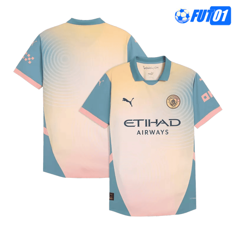 Camiseta Manchester City 4th 2024/2025 Versión Jugador Amarillo