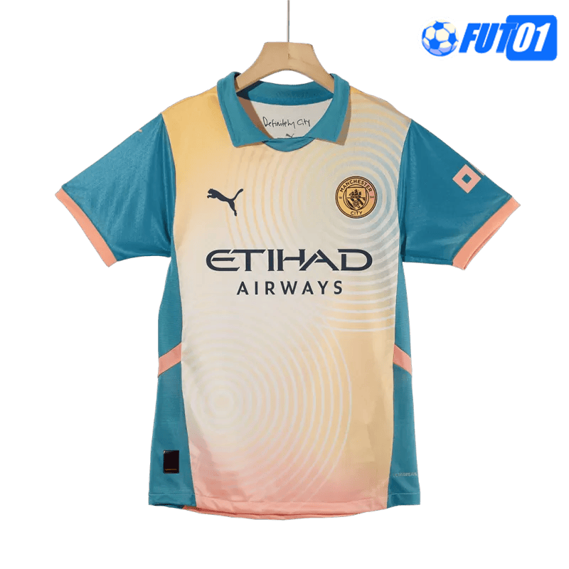 Camiseta Manchester City 4th 2024/2025 Versión Jugador Amarillo