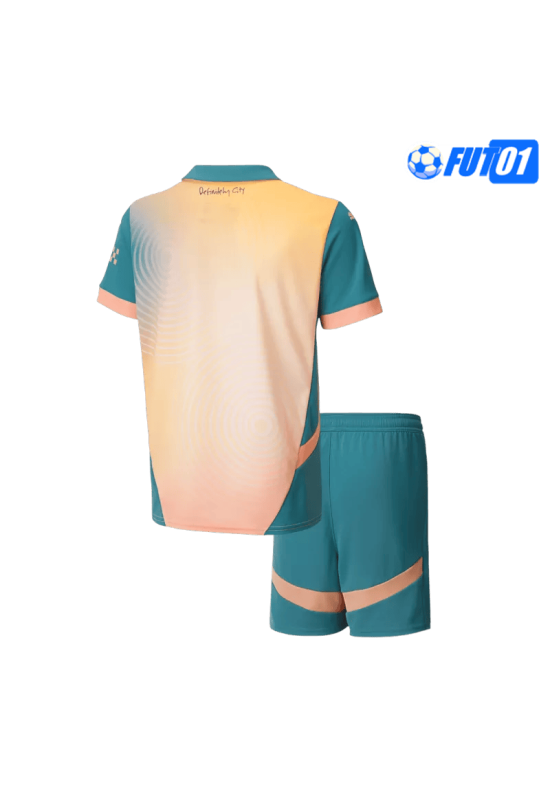 Camiseta Manchester City 4th 2024/2025 Niño Amarillo