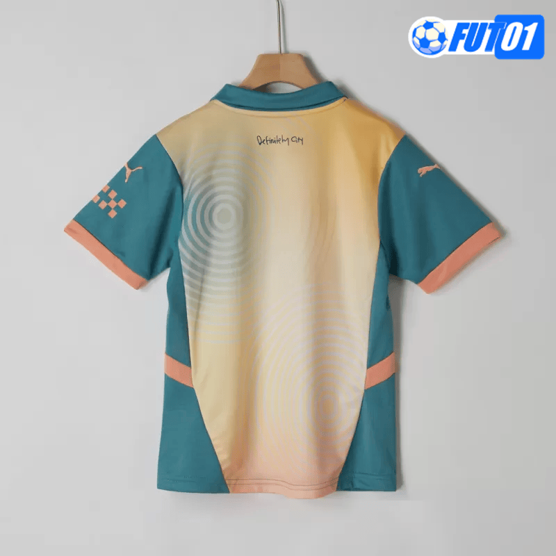 Camiseta Manchester City 4th 2024/2025 Niño Amarillo