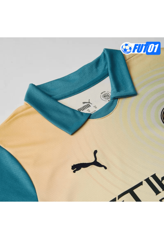 Camiseta Manchester City 4th 2024/2025 Niño Amarillo