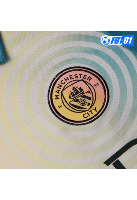 Camiseta Manchester City 4th 2024/2025 Niño Amarillo