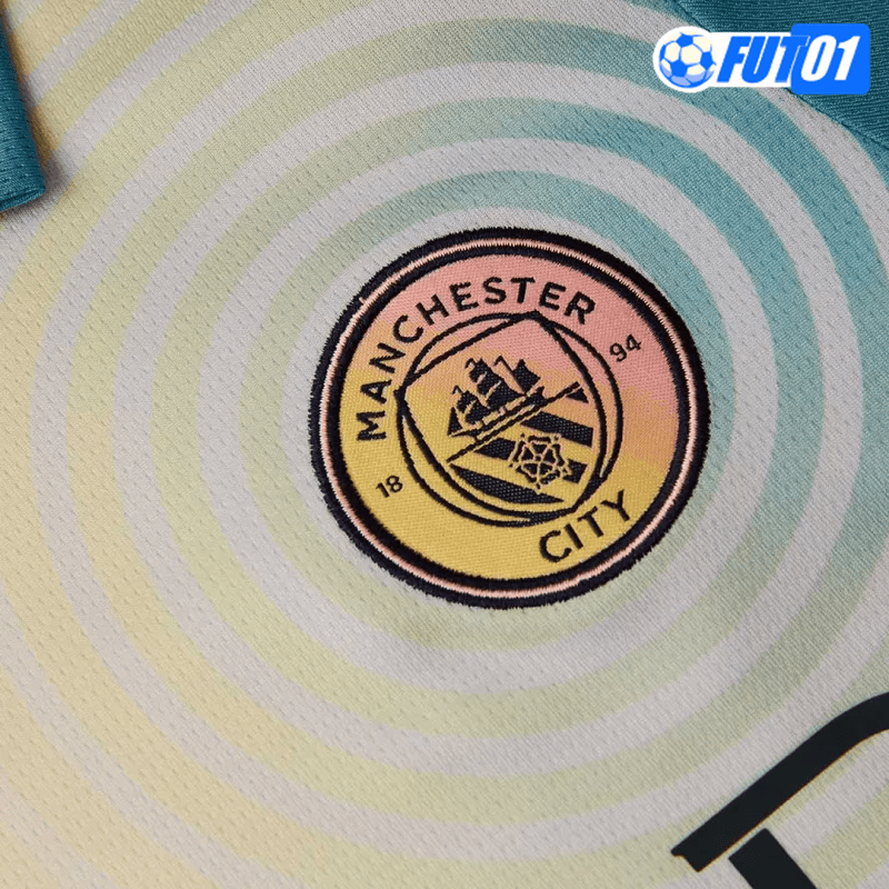 Camiseta Manchester City 4th 2024/2025 Niño Amarillo