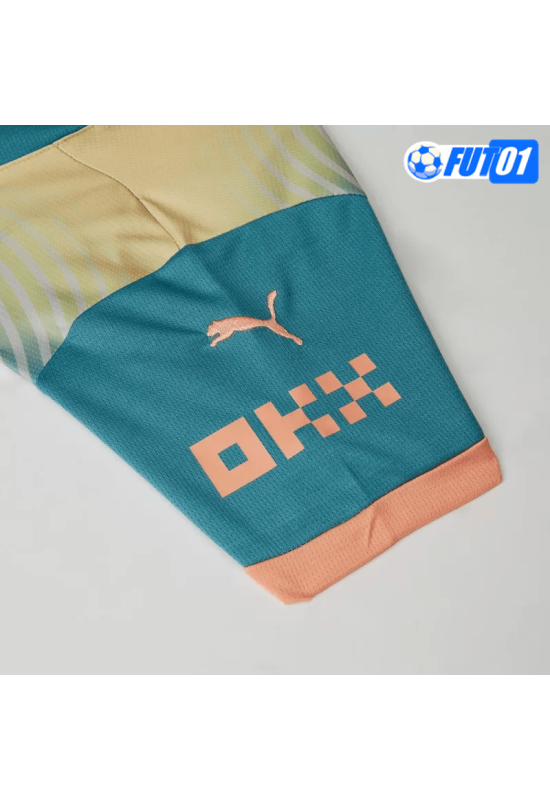 Camiseta Manchester City 4th 2024/2025 Niño Amarillo