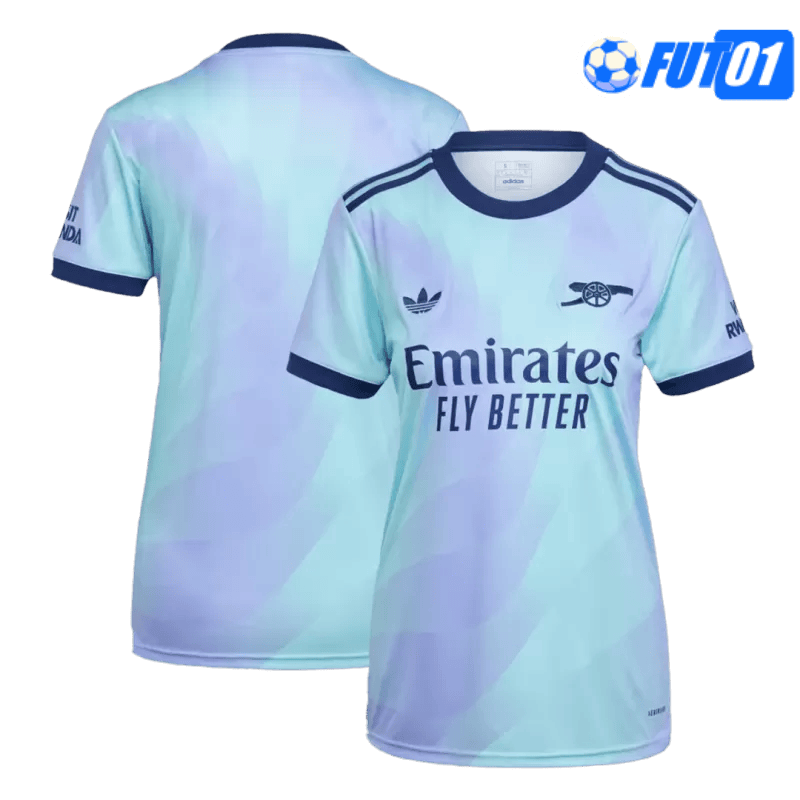 Camiseta Mujer Arsenal Third 2024/2025 Azul/Púrpura
