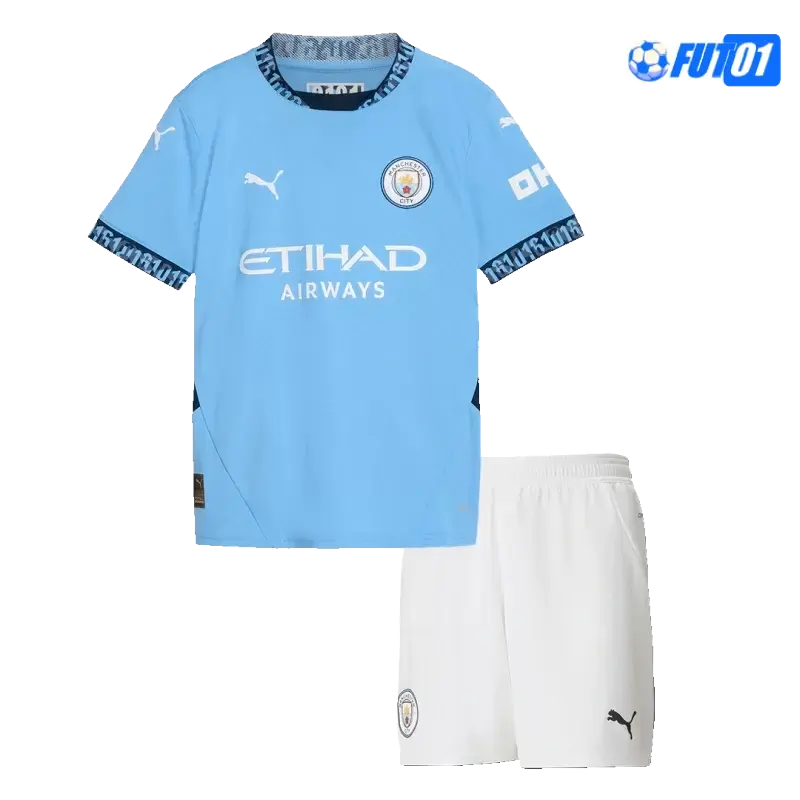 Camiseta Calidad THAI Manchester City Home 2024/25 Niño