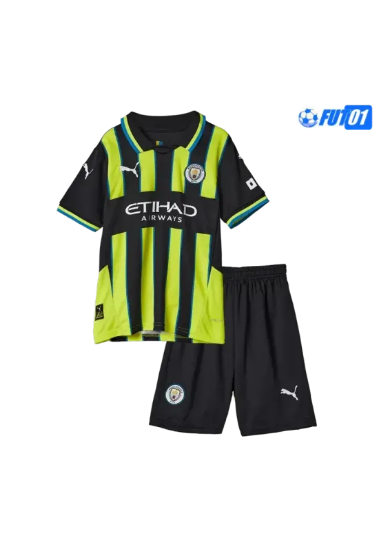 Camiseta Replica Manchester City Visitante 2024/25 Niño