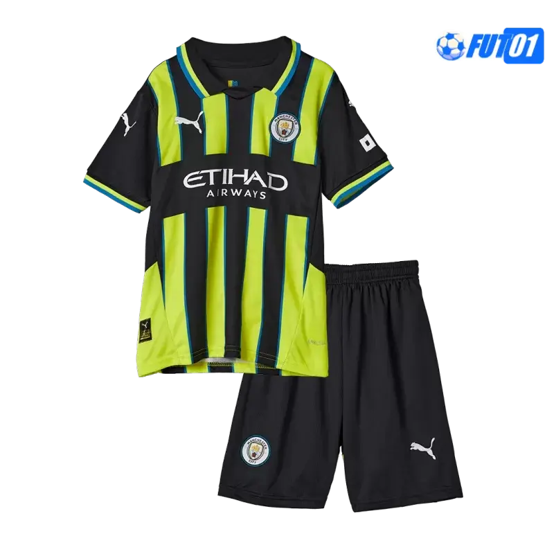Camiseta Replica Manchester City Visitante 2024/25 Niño