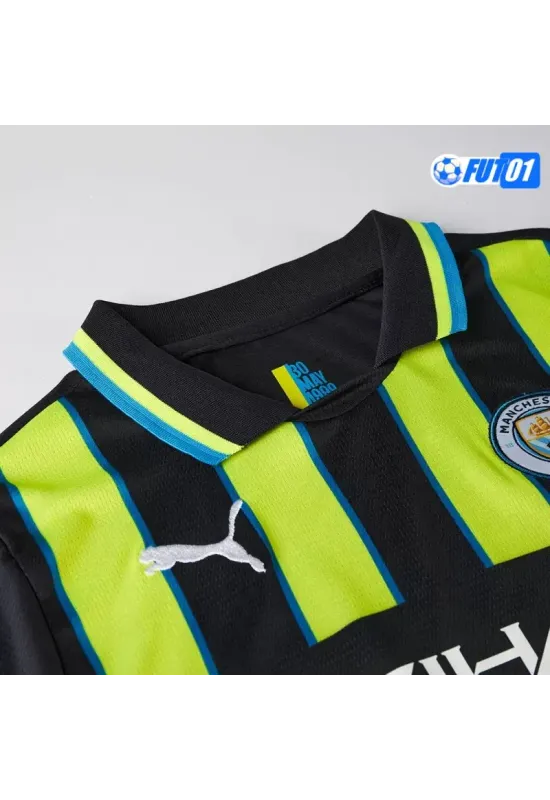 Camiseta Replica Manchester City Visitante 2024/25 Niño