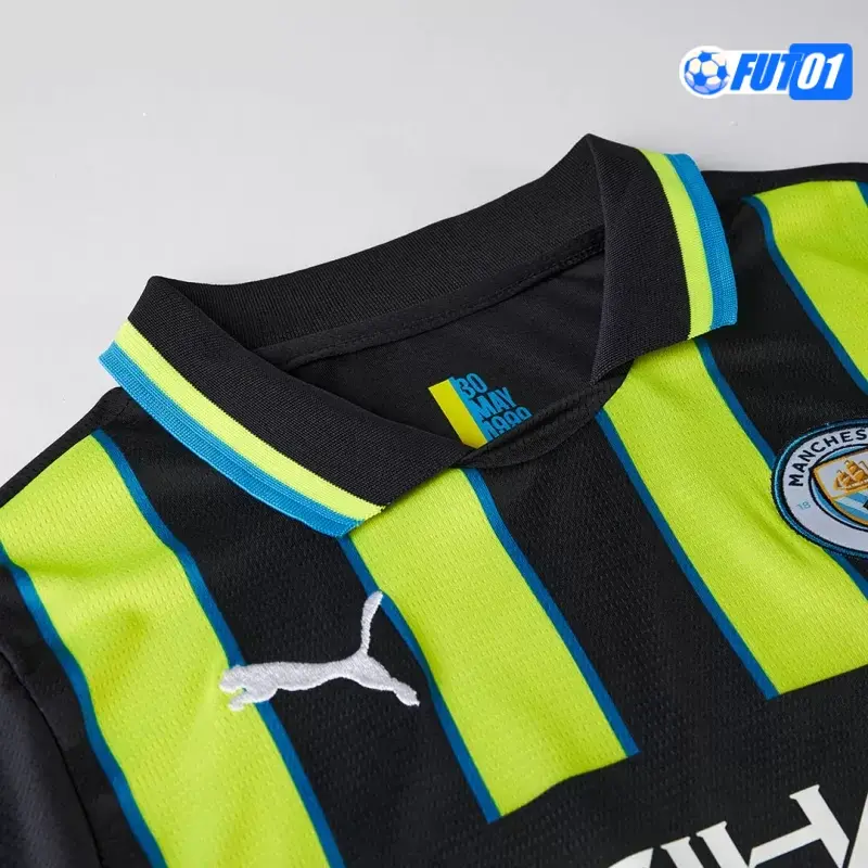 Camiseta Replica Manchester City Visitante 2024/25 Niño