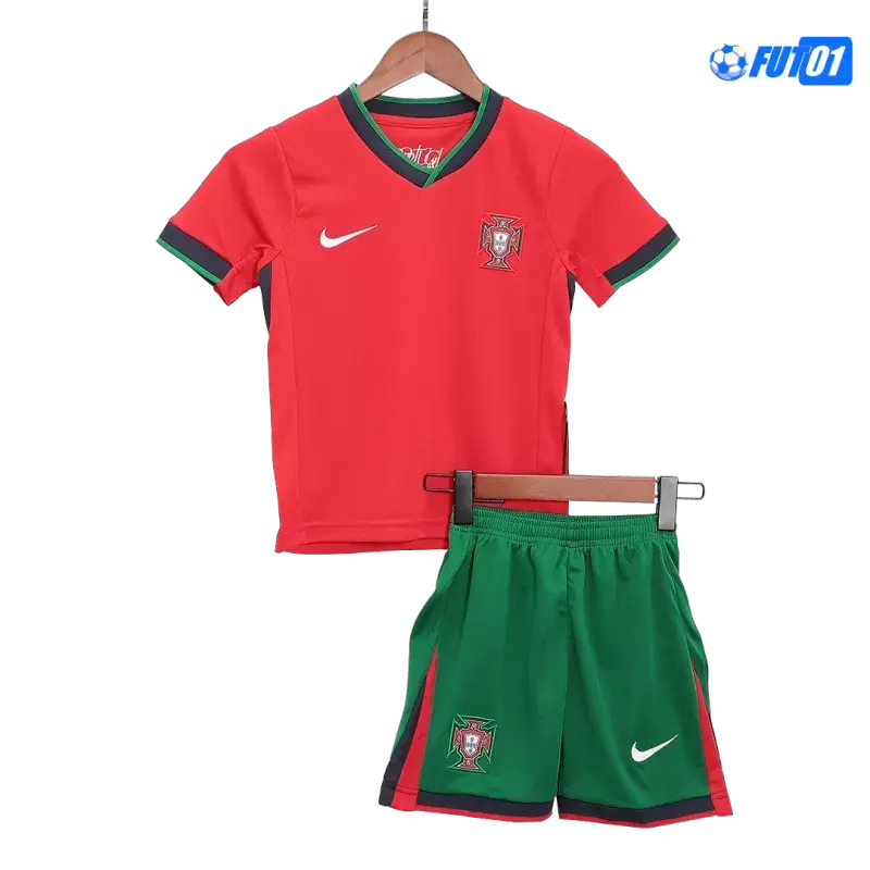 Camiseta Barata Portugal Local Primera Equipación 2024/25 Niño