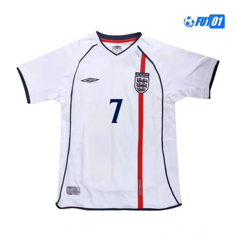 Camiseta BECKHAM 7 Calidad AAA Inglaterra Visitante 2002 Clasico
