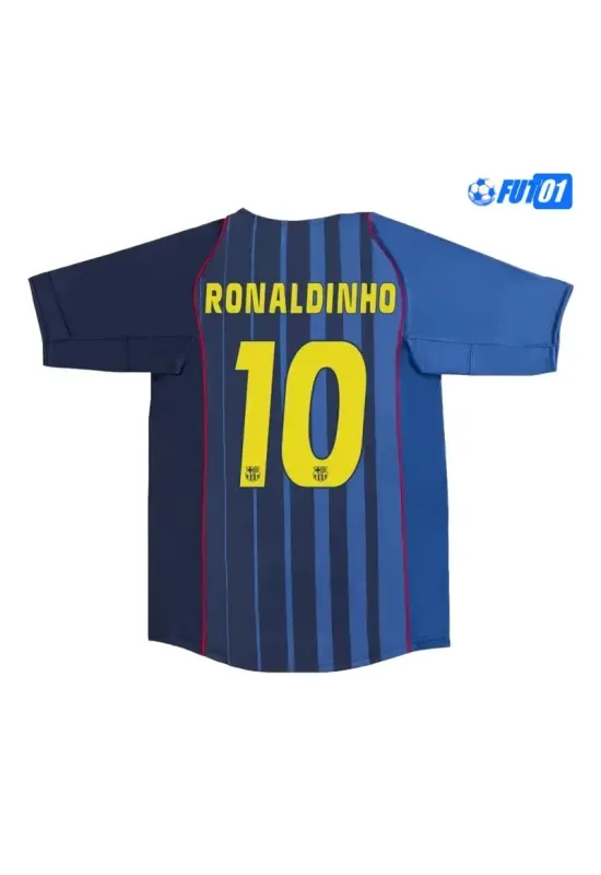 Camiseta RONALDINHO 10 Futbol Barcelona Away 2004/05 Clasico