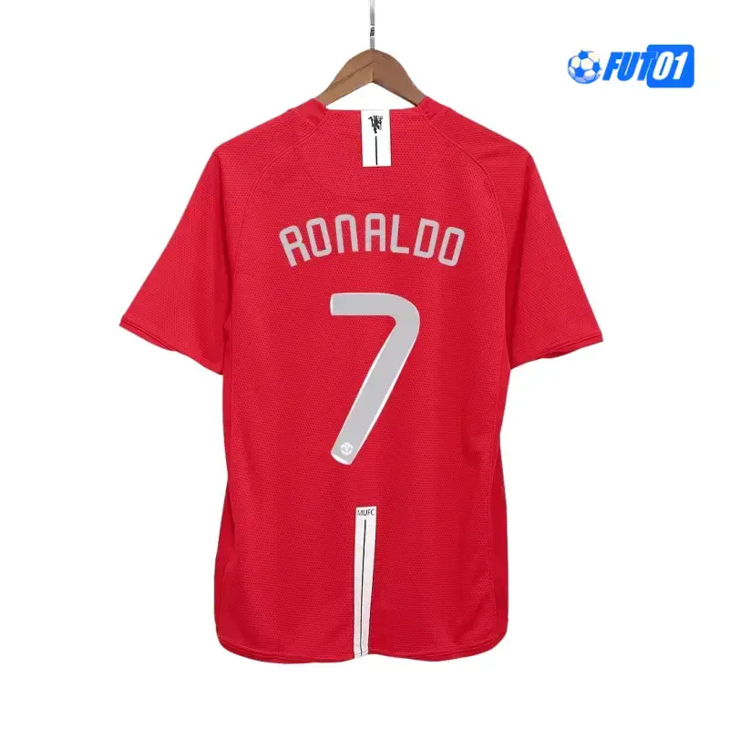 Camiseta RONALDO 7 Futbol Manchester United Home 2007/08 Vintage