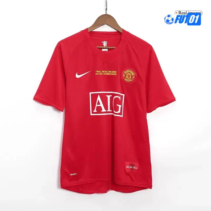 Camiseta RONALDO 7 Futbol Manchester United Home 2007/08 Vintage