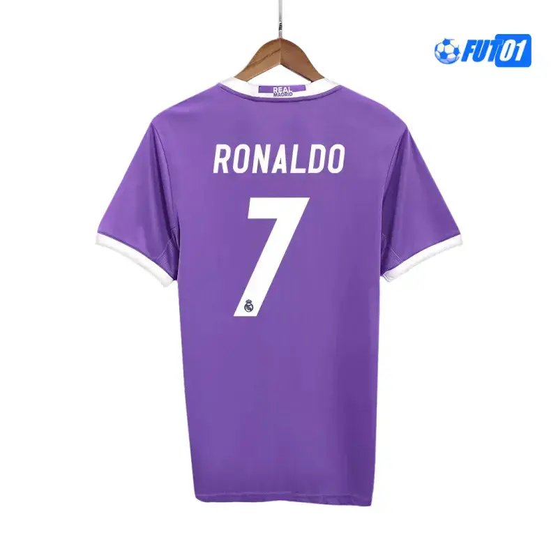 Camiseta RONALDO 7 Replica Real Madrid Segunda Equipación 2016/17 Antigua