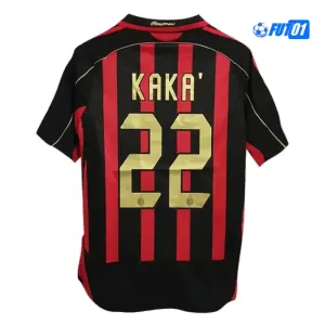 Camiseta KAKA＇22 Barata Milan Local Primera Equipación 2006/07 Vintage