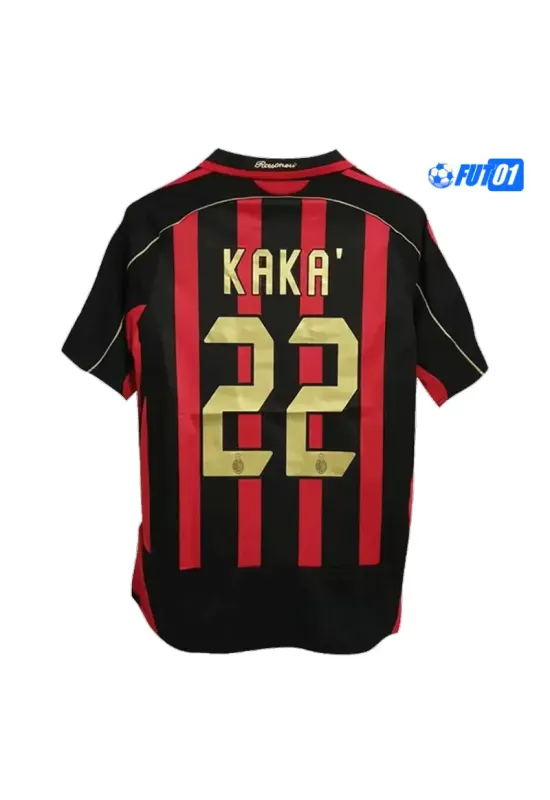 Camiseta KAKA＇22 Barata Milan Local Primera Equipación 2006/07 Vintage