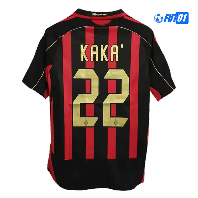 Camiseta KAKA＇22 Barata Milan Local Primera Equipación 2006/07 Vintage