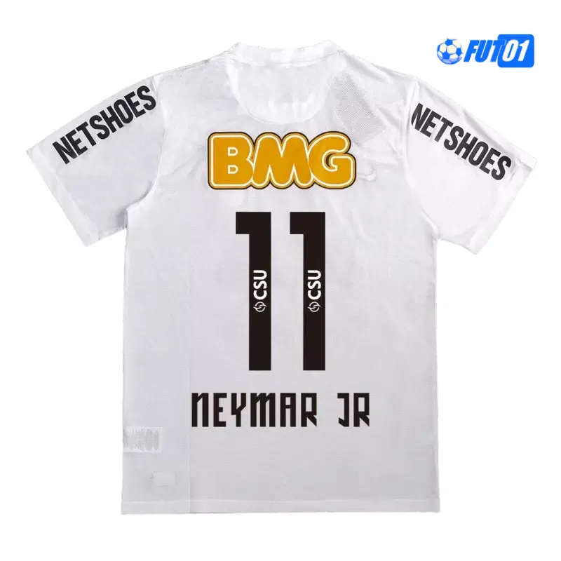 Camiseta NEYMAR JR 11 Calidad AAA Santos FC Home Primera Equipación 2011/12 Retro