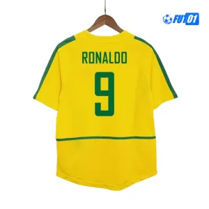 Camiseta RONALDO 9 Replica Brasil Home 2002/03 Retro