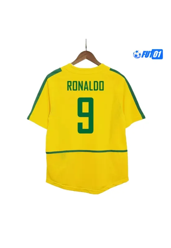 Camiseta RONALDO 9 Replica Brasil Home 2002/03 Retro