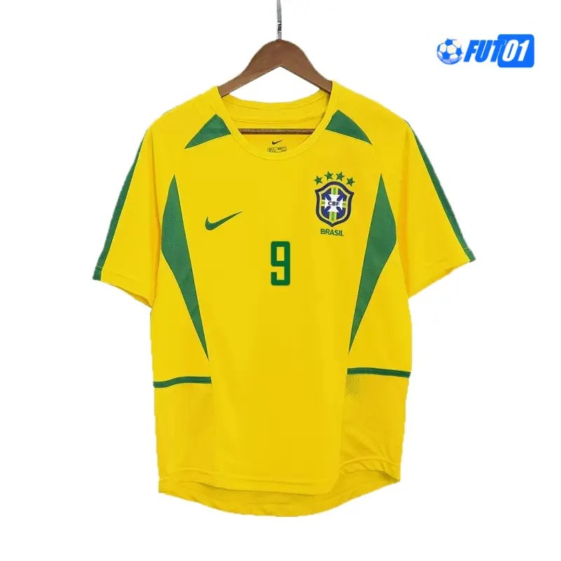 Camiseta RONALDO 9 Replica Brasil Home 2002/03 Retro