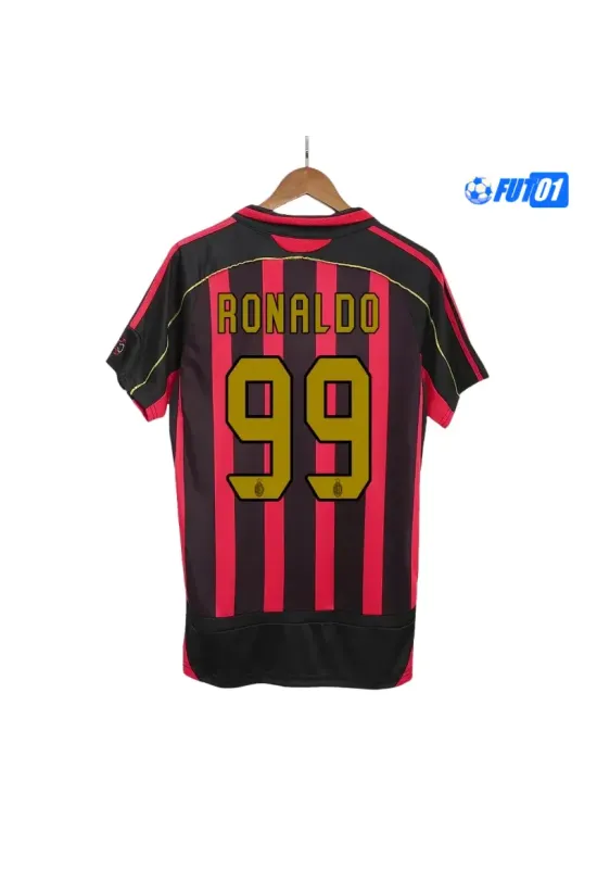 Camiseta RONALDO 99 Calidad Premium AC Milan Primera Equipación 2006/07 Antigua