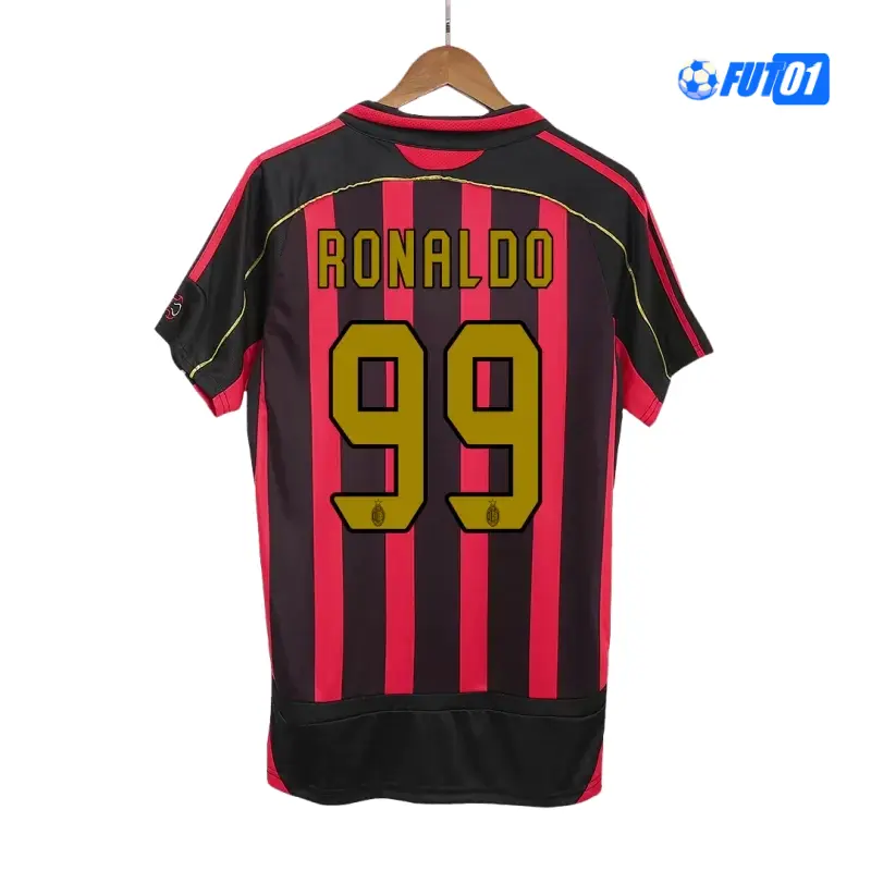 Camiseta RONALDO 99 Calidad Premium AC Milan Primera Equipación 2006/07 Antigua