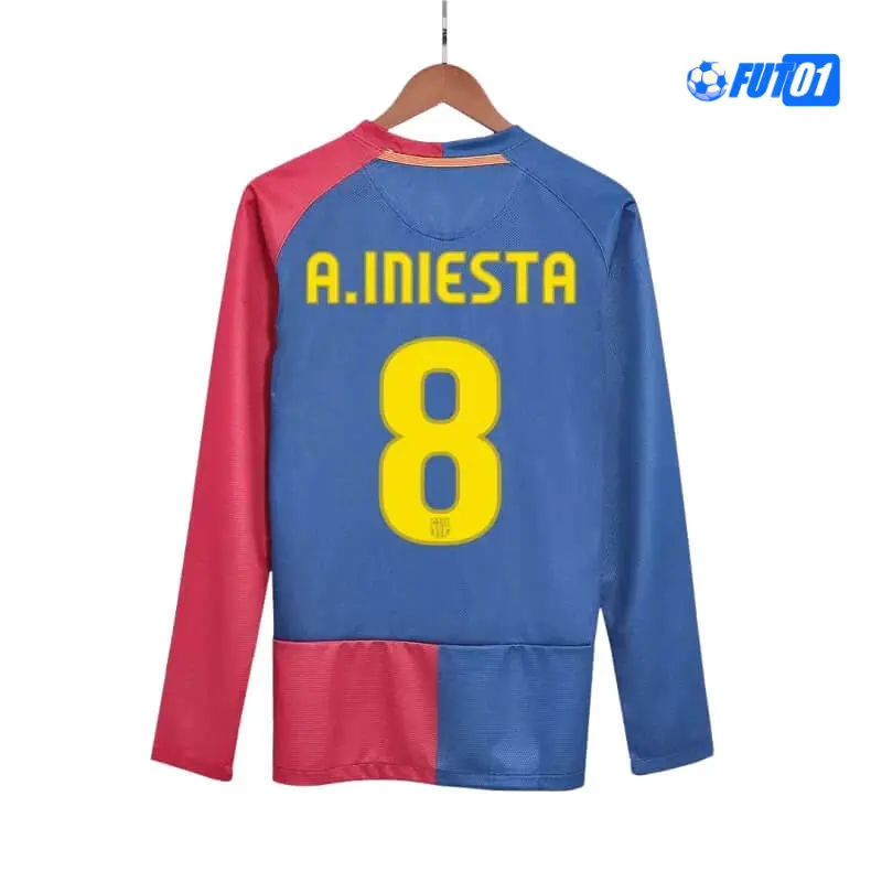 Camiseta A.INIESTA 8 Calidad AAA Barcelona Home 2008/09 Retro ML