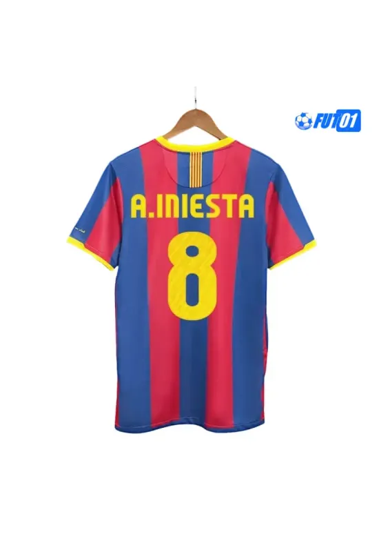 Camiseta A.INIESTA 8 Futbol Barcelona Local 2010/11 Antigua