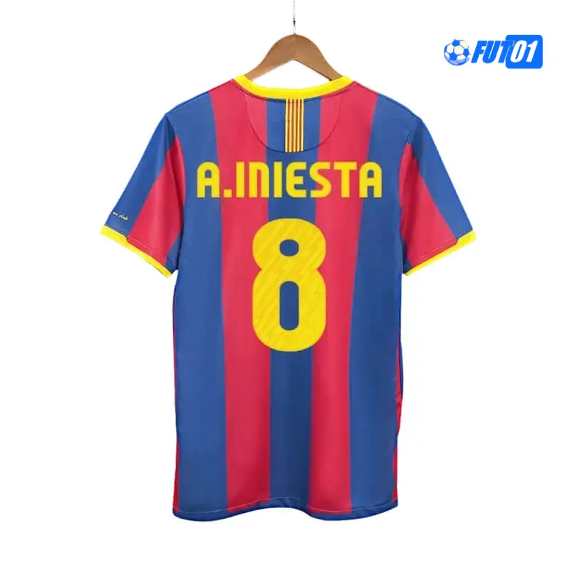 Camiseta A.INIESTA 8 Futbol Barcelona Local 2010/11 Antigua