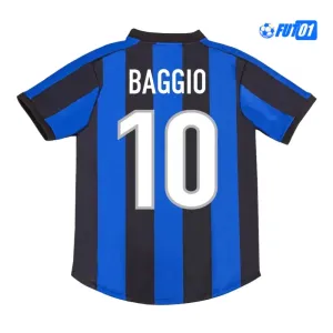 Camiseta BAGGIO 10 Barata Inter de Milan Primera Equipación 1999/00 Retro