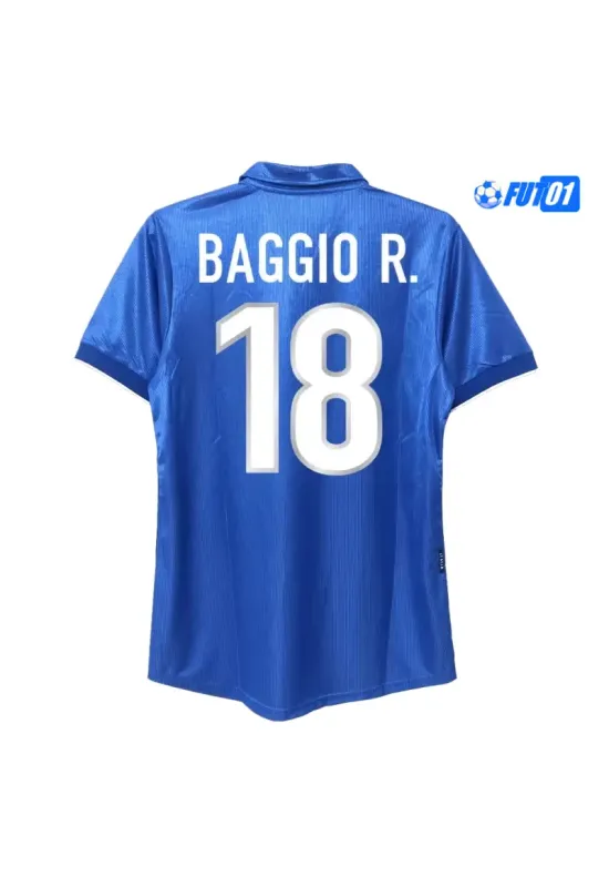 Camiseta BAGGIO R.18 Calidad THAI Italia Home 1998 Vintage
