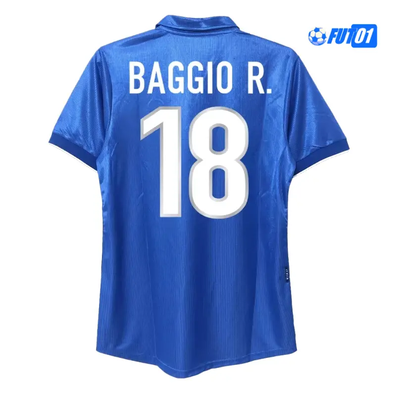 Camiseta BAGGIO R.18 Calidad THAI Italia Home 1998 Vintage