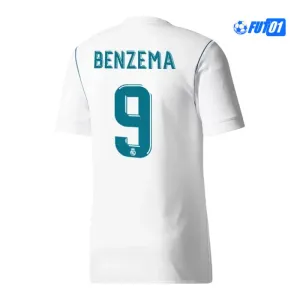 Camiseta BENZEMA 9 Barata Real Madrid Home 2017/18 Vintage