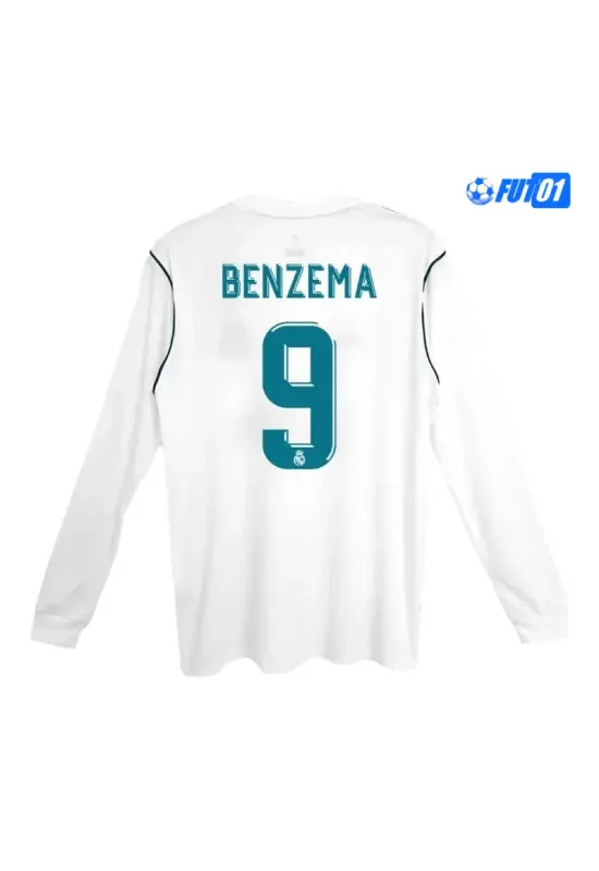 Camiseta BENZEMA 9 Calidad AAA Real Madrid Local 2017/18 Antigua ML