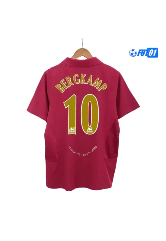 Camiseta BERGKAMP 10 Calidad AAA Arsenal Primera Equipación 2005/06 Retro