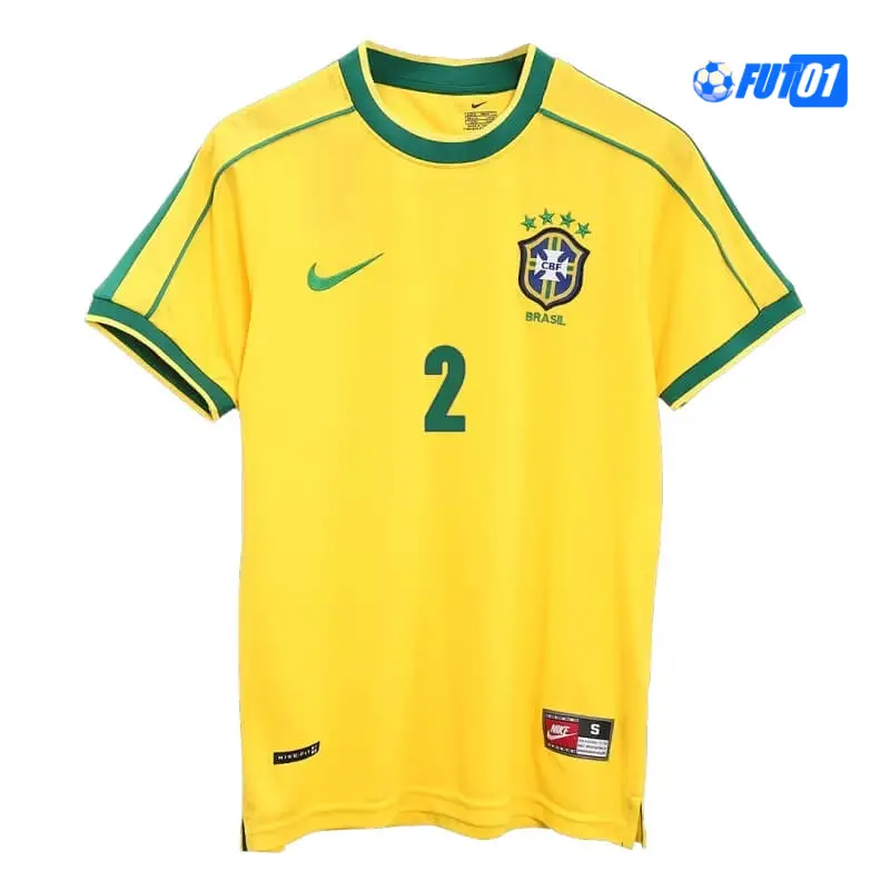 Camiseta CAFU 2 Calidad AAA Brasil Home 1998 Antigua